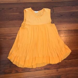 Anthropologie orange knit swing tunic top